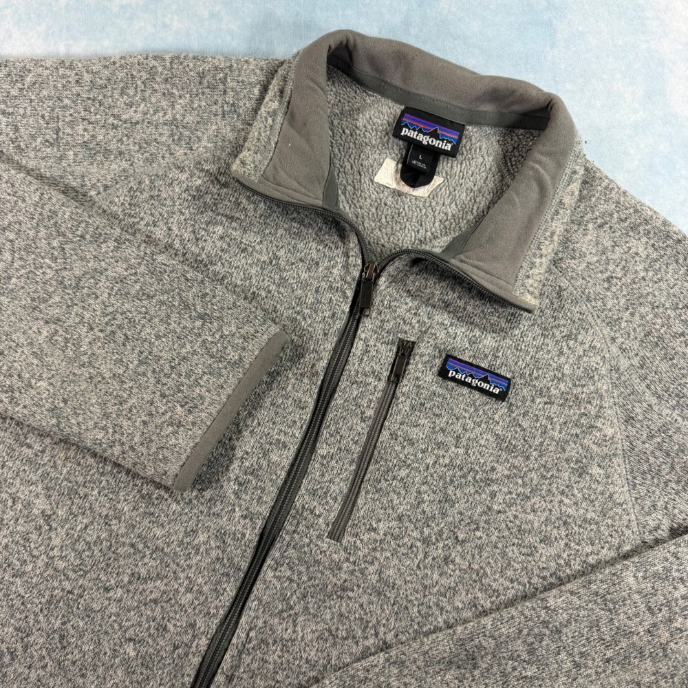 Patagonia Better Sweater Jacket Mens Large Grey Good Full Zip Fleece 25527